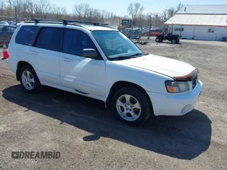 2003 Subaru Forester XS with VIN JF1SG65683H742453, listed as a IAAI auction lot 41972417 with 177,093 mi miles. Bid and sale history available at carsss.com. Image 1.