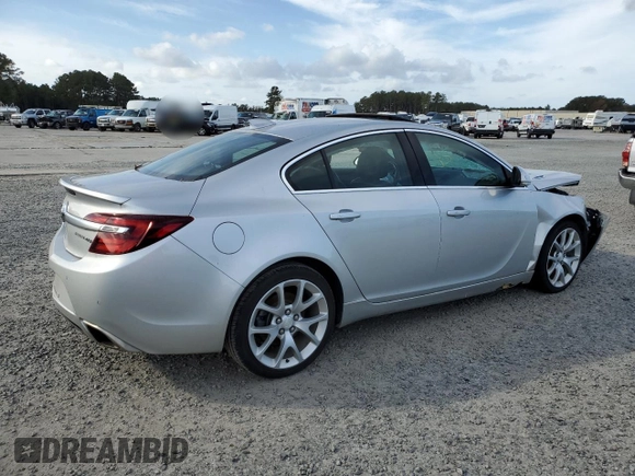 2016 Buick Regal GS with VIN 2G4GU5GXXG9109077, listed as a Copart auction lot 79145024 with 153,194 mi miles and Salvage Title. Bid and sale history available at carsss.com. Image 3.