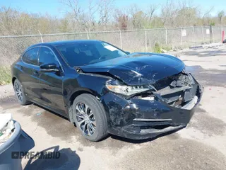 2015 Acura TLX Tech with VIN 19UUB1F5XFA029062, listed as a IAAI auction lot 41834647 with 106,542 mi miles. Bid and sale history available at carsss.com. Image 1.