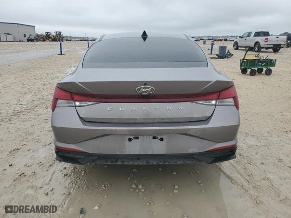 2023 Hyundai Elantra SEL with VIN KMHLM4AG4PU584454, listed as a Copart auction lot 44714855 with 33,672 mi miles and Salvage Title. Bid and sale history available at carsss.com. Image 6.