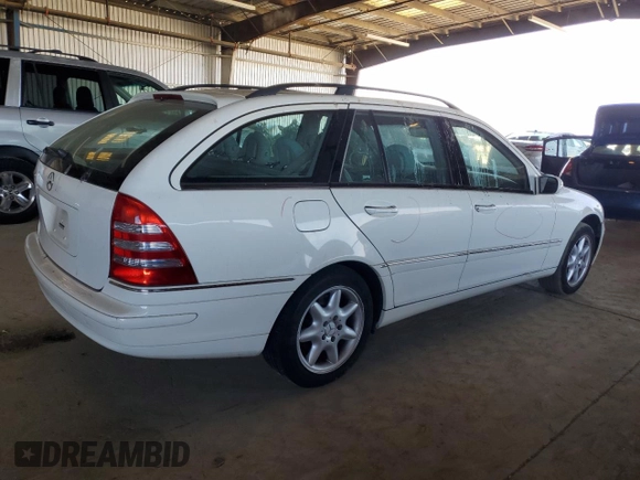 2003 Mercedes-Benz C 240 with VIN WDBRH61J73F323259, listed as a Copart auction lot 59770665 with 150,723 mi miles and Salvage title. Bid and sale history available at DreamBid. Image 3.