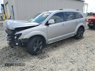 2018 Dodge Journey Crossroad with VIN 3C4PDCGG9JT344518, listed as a Copart auction lot 55796415 with 138,263 mi miles and Salvage title. Bid and sale history available at DreamBid. Image 1.