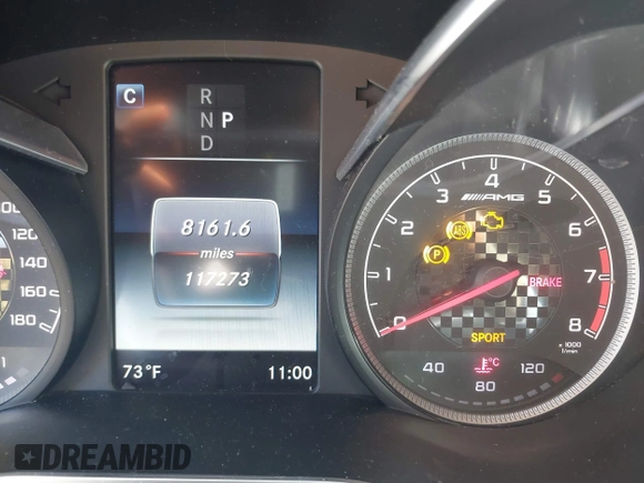 2017 Mercedes-Benz GLC with VIN WDC0G6EBXHF201996, listed as a IAAI auction lot 41814847 with 117,273 mi miles. Bid and sale history available at carsss.com. Image 7.