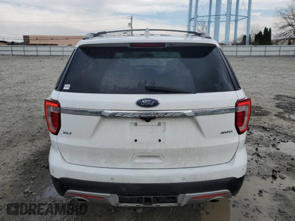 2017 Ford Explorer XLT with VIN 1FM5K8D8XHGD47476, listed as a Copart auction lot 50155845 with 80,763 mi miles and Salvage Title. Bid and sale history available at DreamBid. Image 6.