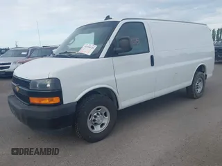 2019 Chevrolet Express Cargo with VIN 1GCWGAFP1K1254216, listed as a IAAI auction lot 42434125 with 257,792 mi miles and . Bid and sale history available at DreamBid. Image 2.