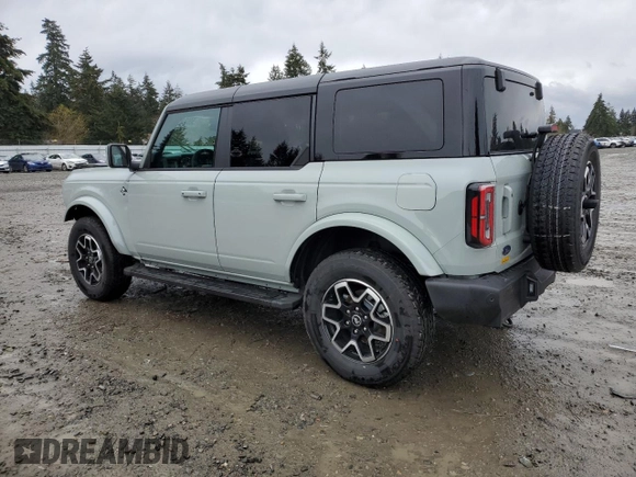2024 Ford Bronco Outer Banks with VIN 1FMDE8BH2RLB27456, listed as a Copart auction lot 50031875 with 523 mi miles and Salvage Title. Bid and sale history available at carsss.com. Image 2.