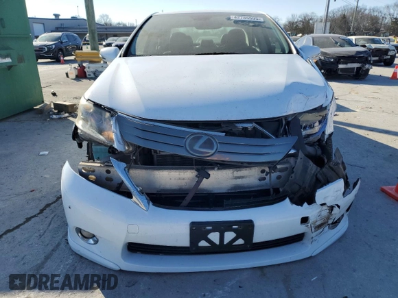 2010 Lexus HS 250h with VIN JTHBB1BA5A2013457, listed as a Copart auction lot 42785595 with 110,140 mi miles and Salvage Title. Bid and sale history available at DreamBid. Image 5.