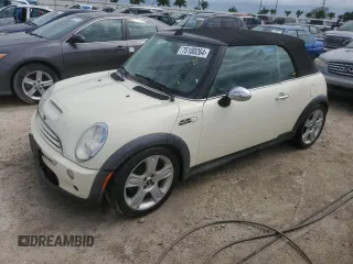 2006 MINI Convertible S with VIN WMWRH33506TF88708, listed as a Copart auction lot 75100264 with 66,321 mi miles and Non Repairable. Bid and sale history available at DreamBid. Image 1.