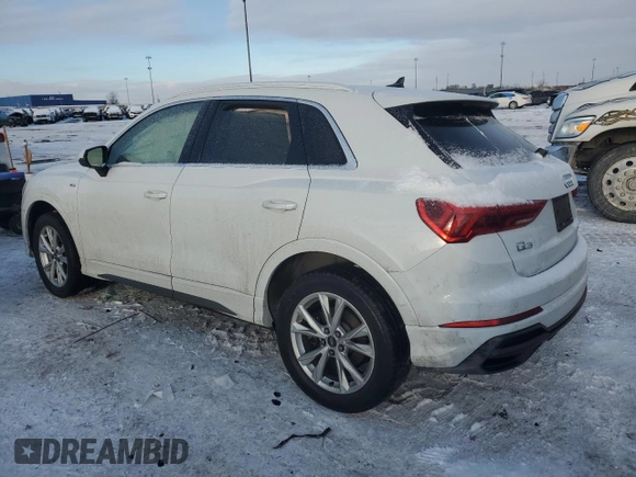 2022 Audi Q3 S line Premium Plus with VIN WA1EECF39N1090352, listed as a Copart auction lot 88731675 with 45,056 mi miles and Non Repairable. Bid and sale history available at carsss.com. Image 2.