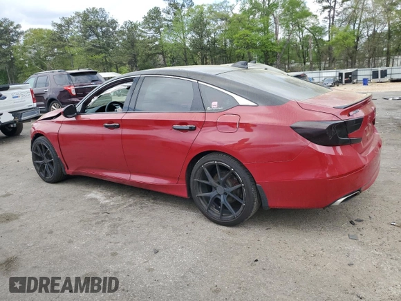2019 Honda Accord Sport with VIN 1HGCV1F38KA063187, listed as a Copart auction lot 51850505 with 110,558 mi miles and Salvage Title. Bid and sale history available at DreamBid. Image 2.