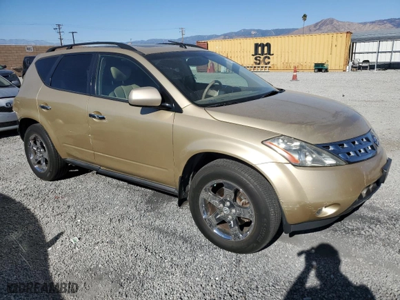 2003 Nissan Murano SL with VIN JN8AZ08W13W208803, listed as a Copart auction lot 89105015 with 113,816 mi miles and Salvage Title. Bid and sale history available at carsss.com. Image 4.