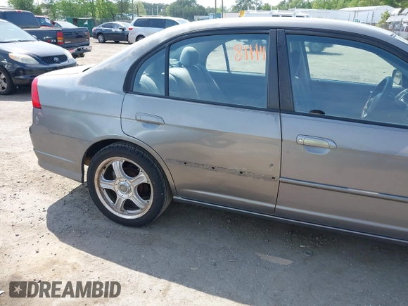 2004 Honda Civic LX with VIN 1HGES16514L020322, listed as a IAAI auction lot 42144118 with 106,190 mi miles. Bid and sale history available at carsss.com. Image 6.