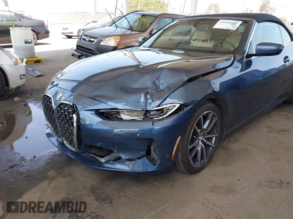 2024 BMW 4 Series 430i с VIN WBA23AT05RCP03975, выставлен на аукционе IAAI как лот 42488080 с пробегом 18 587 миль миль и . История ставок и продаж доступна на DreamBid. Изображение 6.