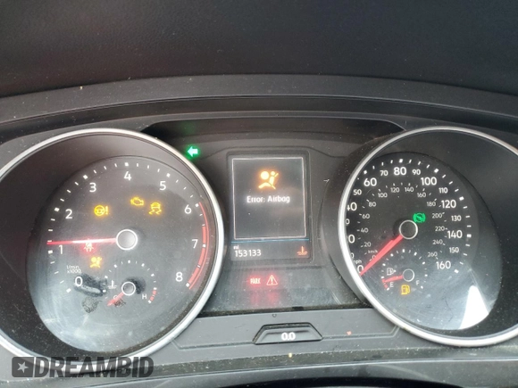 2018 Volkswagen Tiguan S с VIN 3VV0B7AX2JM105105, выставлен на аукционе Copart как лот 55282085 с пробегом 153 133 миль миль и На запчасти • Non repairable. История ставок и продаж доступна на DreamBid. Изображение 9.