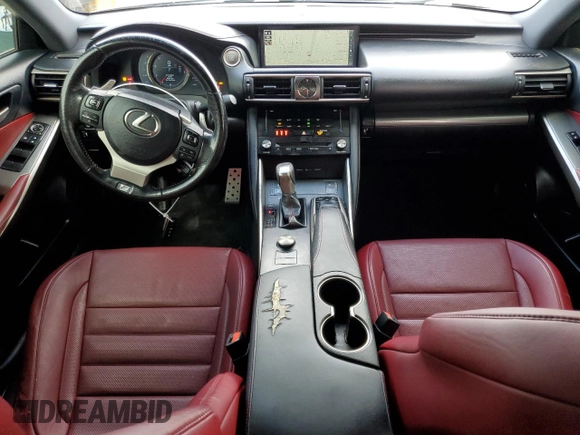 2017 Lexus IS 200t with VIN JTHBA1D26H5044010, listed as a Copart auction lot 54601235 with 59,258 mi miles and Salvage Title. Bid and sale history available at DreamBid. Image 8.