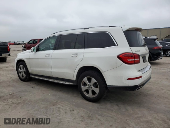 2017 Mercedes-Benz GLS 450 with VIN 4JGDF6EE2HA905445, listed as a Copart auction lot 54258545 with 165,092 mi miles and Salvage title. Bid and sale history available at DreamBid. Image 2.