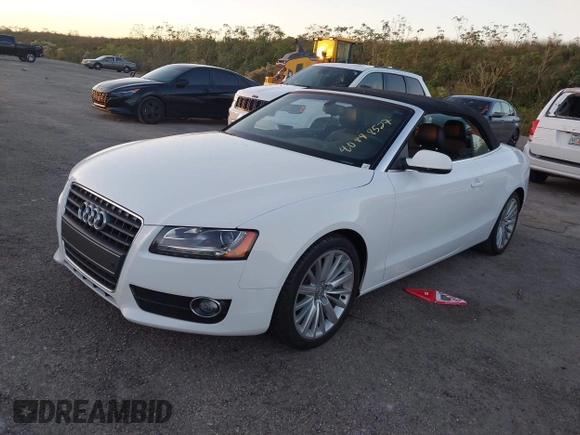 2012 Audi A5 2.0T Premium Plus with VIN WAUJFAFH7CN007652, listed as a IAAI auction lot 40848527 with 9,831 mi miles. Bid and sale history available at carsss.com. Image 17.