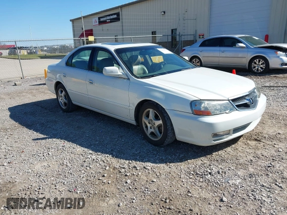 2003 Acura TL with VIN 19UUA56633A003918, listed as a IAAI auction lot 41881073 with 158,697 mi miles. Bid and sale history available at carsss.com. Image 1.