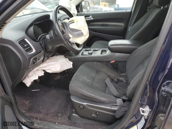 2017 Dodge Durango SXT with VIN 1C4RDJAGXHC945545, listed as a Copart auction lot 45888505 with 57,800 mi miles and Salvage Title. Bid and sale history available at carsss.com. Image 7.