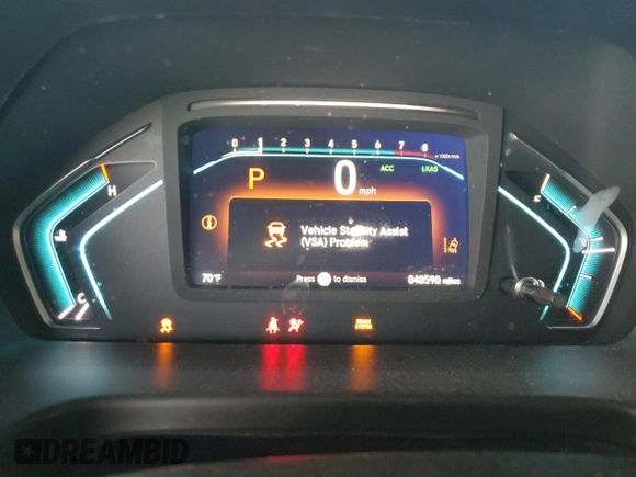 2019 Honda Odyssey EX-L with VIN 5FNRL6H71KB126181, listed as a Copart auction lot 77083064 with 48,590 mi miles and Salvage Title. Bid and sale history available at DreamBid. Image 9.