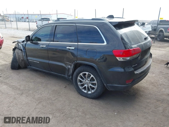 2015 Jeep Grand Cherokee Limited with VIN 1C4RJFBG1FC869568, listed as a IAAI auction lot 41665414 with 1 mi miles. Bid and sale history available at carsss.com. Image 3.
