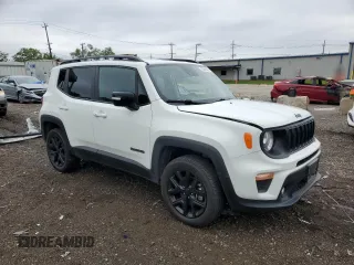 2023 Jeep Renegade Altitude z VIN ZACNJDE16PPP35515, wystawiony jako Copart lot #57641465 z przebiegiem 75 422 mil mil oraz Szkoda całkowita • Salvage title. Historia ofert i sprzedaży dostępna na DreamBid. Obrazek 4.