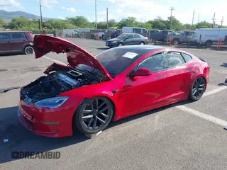 2022 Tesla Model S Plaid with VIN 5YJSA1E61NF460253, listed as a IAAI auction lot 40328727 with Not provided miles and . Bid and sale history available at DreamBid. Image 18.