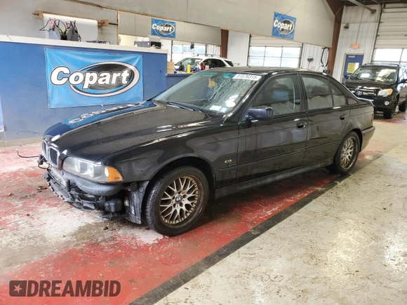 2002 BMW 5 Series 530i with VIN WBADT63472CK27789, listed as a Copart auction lot 51576315 with 195,482 mi miles and Salvage Title. Bid and sale history available at DreamBid. Image 1.
