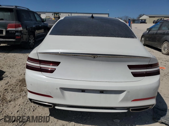 2024 Genesis G80 2.5T z VIN KMTGB4SC8RU225801, wystawiony jako Copart lot #48761985 z przebiegiem 12 844 mil mil oraz Szkoda całkowita • Salvage title. Historia ofert i sprzedaży dostępna na DreamBid. Obrazek 6.