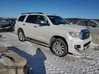 2016 Toyota Sequoia Platinum with VIN 5TDDW5G17GS147483, listed as a Copart auction lot 46174615 with 201,284 mi miles and Salvage Title. Bid and sale history available at carsss.com. Image 4.