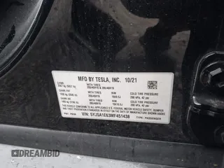 2021 Tesla Model S Plaid с VIN 5YJSA1E63MF451438, выставлен на аукционе IAAI как лот 41399777 с пробегом Не указан миль и . История ставок и продаж доступна на DreamBid. Изображение 9.