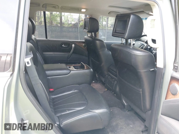 2011 Infiniti QX56 7-passenger with VIN JN8AZ2NEXB9000116, listed as a IAAI auction lot 42159602 with 119,325 mi miles. Bid and sale history available at carsss.com. Image 8.