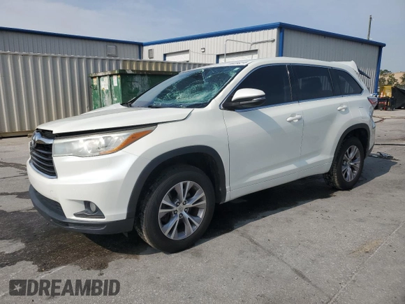 2015 Toyota Highlander LE Plus z VIN 5TDZKRFH4FS080198, wystawiony jako Copart lot #59256215 z przebiegiem 80 131 mil mil oraz Nie do naprawy • Non repairable. Historia ofert i sprzedaży dostępna na DreamBid. Obrazek 1.