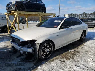2018 Mercedes-Benz E-Class AMG E 43 with VIN WDDZF6EB8JA479188, listed as a Copart auction lot 86960244 with 61,271 mi miles and Salvage Title. Bid and sale history available at carsss.com. Image 1.