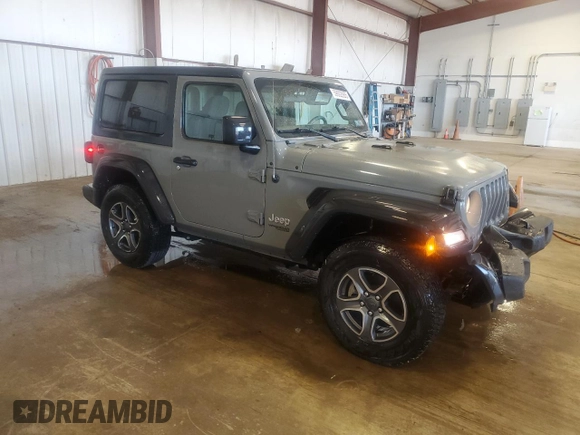 2021 Jeep Wrangler Sport S with VIN 1C4HJXAG7MW649964, listed as a Copart auction lot 59002685 with 106,065 mi miles and Salvage title. Bid and sale history available at DreamBid. Image 4.