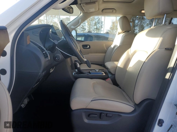 2022 Nissan Armada SL with VIN JN8AY2BBXN9815420, listed as a Copart auction lot 74848824 with 23,963 mi miles and Salvage Title. Bid and sale history available at carsss.com. Image 7.