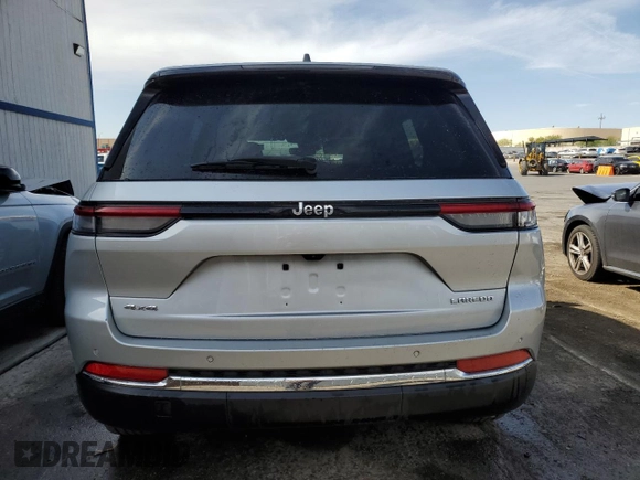 2023 Jeep Grand Cherokee Laredo with VIN 1C4RJHAG0PC674527, listed as a Copart auction lot 58538195 with 37,434 mi miles and Salvage title. Bid and sale history available at DreamBid. Image 6.