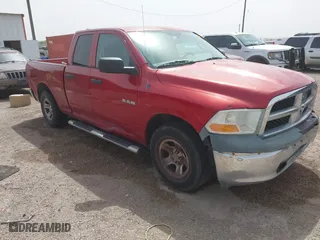 2010 Dodge Ram 1500 ST with VIN 1D7RB1GKXAS134752, listed as a IAAI auction lot 41804336 with 154,908 mi miles. Bid and sale history available at carsss.com. Image 1.