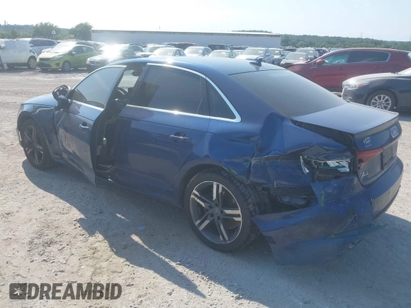 2018 Audi A4 Premium Plus with VIN WAULMAF47JN002184, listed as a IAAI auction lot 40038594 with 164,561 mi miles. Bid and sale history available at carsss.com. Image 3.