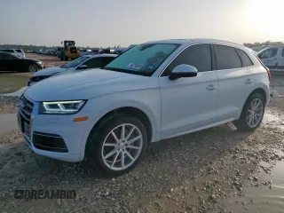 2020 Audi Q5 Premium Plus with VIN WA1BNAFY6L2097155, listed as a Copart auction lot 62713815 with 40,913 mi miles and Salvage title. Bid and sale history available at DreamBid. Image 1.