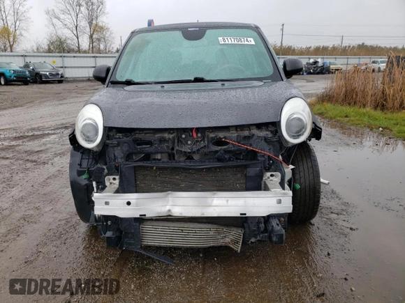 2014 FIAT 500L Easy with VIN ZFBCFABH9EZ027966, listed as a Copart auction lot 81170874 with 118,018 mi miles and Salvage Title. Bid and sale history available at carsss.com. Image 5.