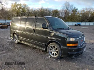 2012 GMC Savana Cargo Van YF7 Upfitter with VIN 1GDS8DC49C1150688, listed as a Copart auction lot 81344964 with 96,024 mi miles and Salvage Title. Bid and sale history available at carsss.com. Image 4.