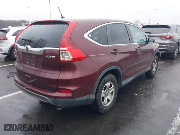 2015 Honda CR-V LX with VIN 2HKRM4H37FH695347, listed as a IAAI auction lot 41124018 with 117,400 mi miles and . Bid and sale history available at DreamBid. Image 4.