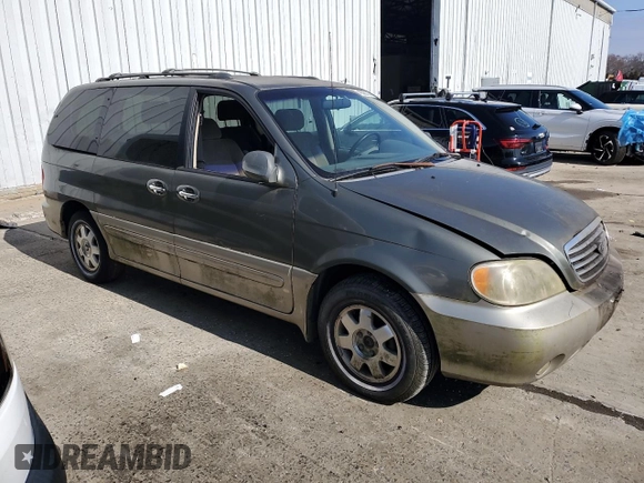 2003 Kia Sedona LX with VIN KNDUP131136362461, listed as a Copart auction lot 45305714 with 80,265 mi miles and Clean Title. Bid and sale history available at carsss.com. Image 4.
