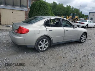 2004 Infiniti G35 w/Leather with VIN JNKCV51F24M716832, listed as a Copart auction lot 66197834 with 135,180 mi miles and Clean Title. Bid and sale history available at DreamBid. Image 3.