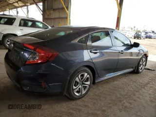 2017 Honda Civic Sedan LX with VIN 19XFC2F52HE072255, listed as a Copart auction lot 50661395 with 93,032 mi miles and Salvage Title. Bid and sale history available at carsss.com. Image 3.