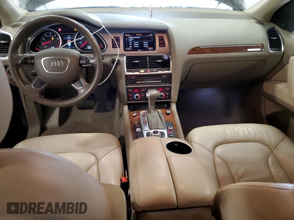 2015 Audi Q7 Premium Plus with VIN WA1LGAFE2FD020344, listed as a Copart auction lot 59184115 with 143,389 mi miles and Salvage title. Bid and sale history available at DreamBid. Image 8.