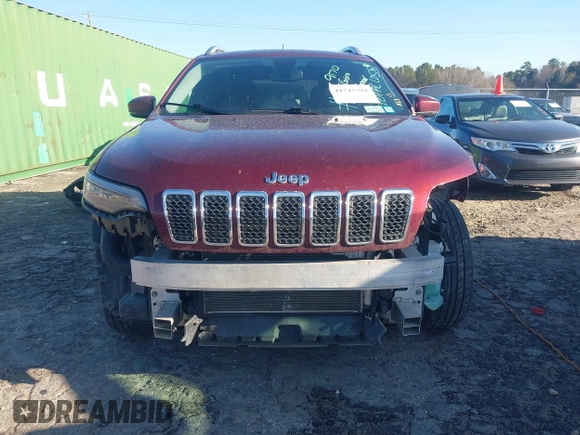 2019 Jeep Cherokee Limited with VIN 1C4PJMDX8KD441154, listed as a IAAI auction lot 41743392 with 121,141 mi miles and . Bid and sale history available at DreamBid. Image 13.