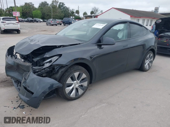 2024 Tesla Model Y with VIN 7SAYGDED3RF002246, listed as a IAAI auction lot 41566184 with 10,316 mi miles and . Bid and sale history available at DreamBid. Image 2.