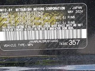 2024 Mitsubishi Outlander S z VIN JA4ARUAU3RU014400, wystawiony jako IAAI lot #41983269 z przebiegiem 22 489 mil mil oraz . Historia ofert i sprzedaży dostępna na DreamBid. Obrazek 9.